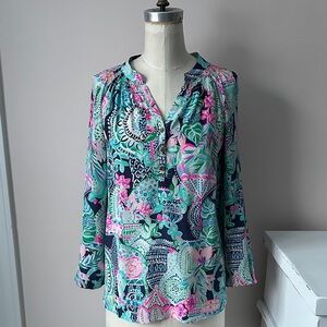 Lilly Pulitzer Floral Printed Elsa Women's Top